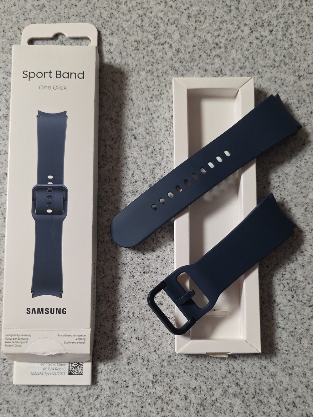 Samsung Sport Band - Dark Blue Silicone Strap, Size S/M